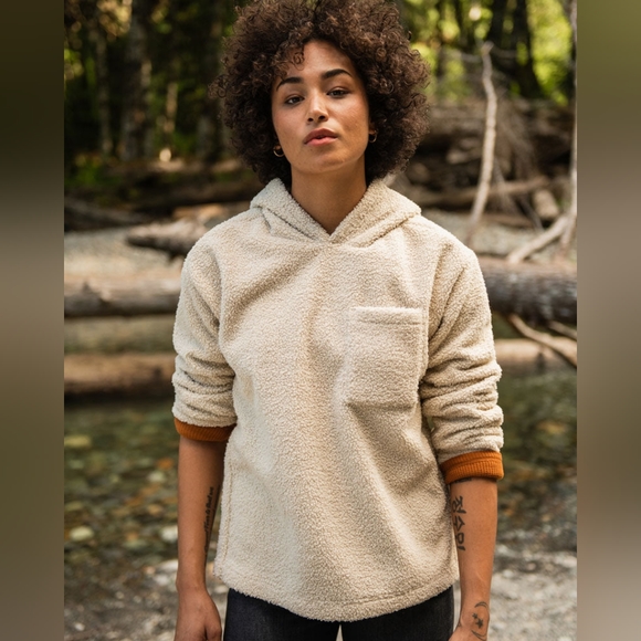 United By Blue- black sherpa hoodie - Picture 3 of 5